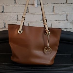 MK Camel leather tote purse
